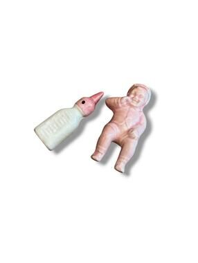 Vintage Baby and Bottle Salt & Pepper Shakers